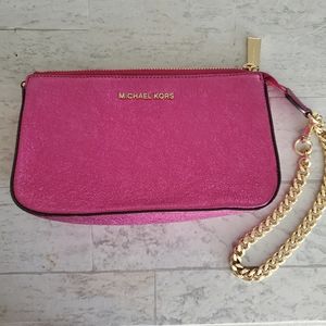 Pink and gold Michael Kors purse